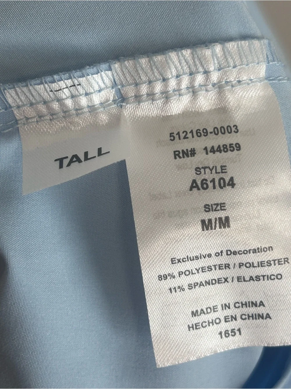 NWT Adar Addition Contemporary Fit Cargo Scrub Pants Sky Blue Size Medium Tall